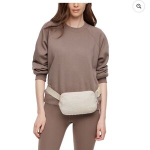 GAP Cream Sherpa Belt Bag
